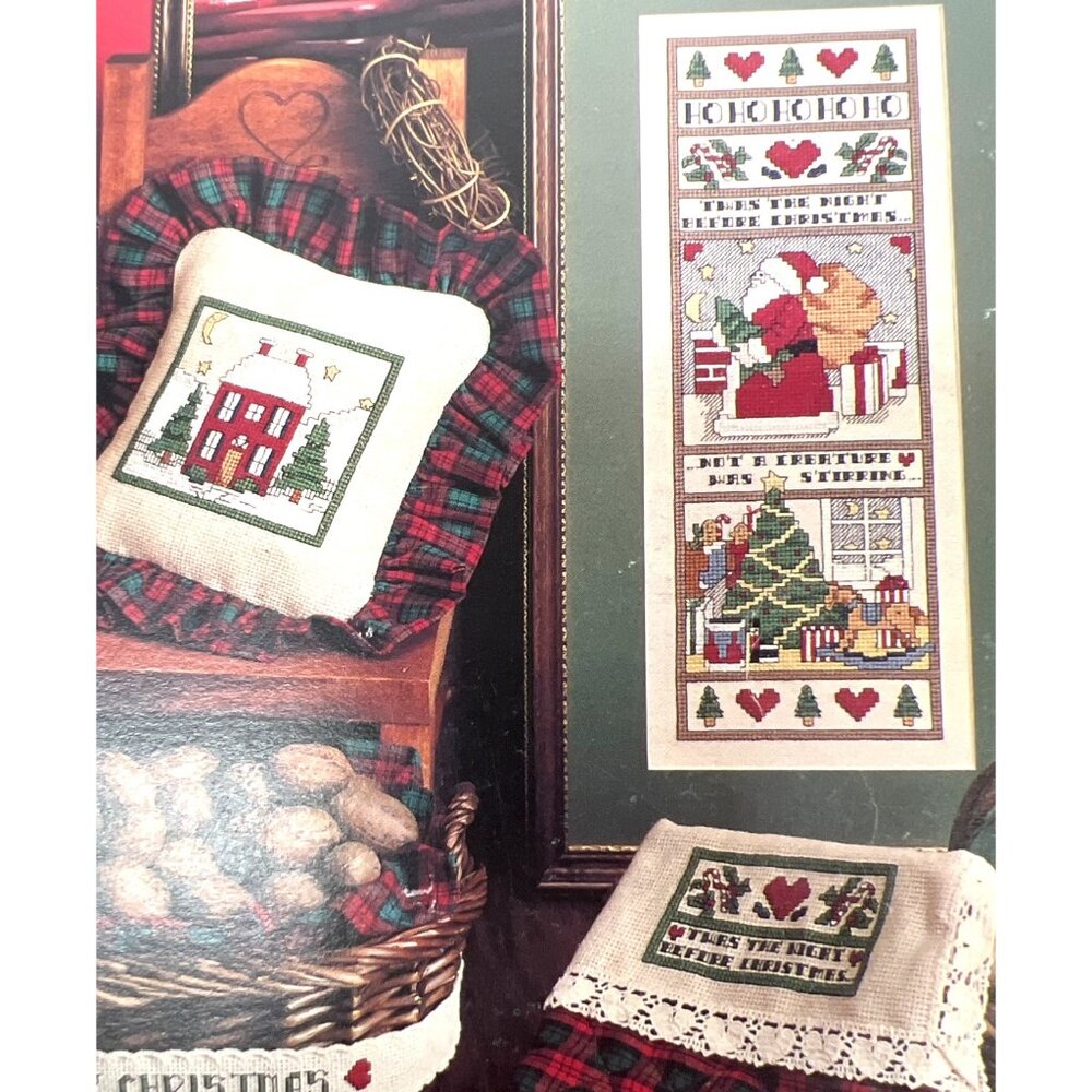 Leisure Arts Twas The Night Cross-Stitch Pattern Booklet